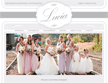Tablet Screenshot of luciaweddings.com